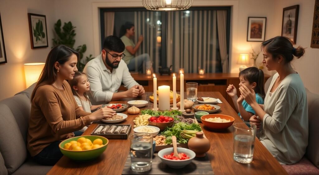 family fasting together